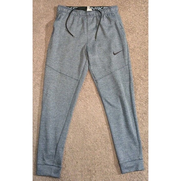 Nike Dri-Fit Knit Training Blue Joggers Sweatpants DD1687-451 Men's Medium - Picture 1 of 5